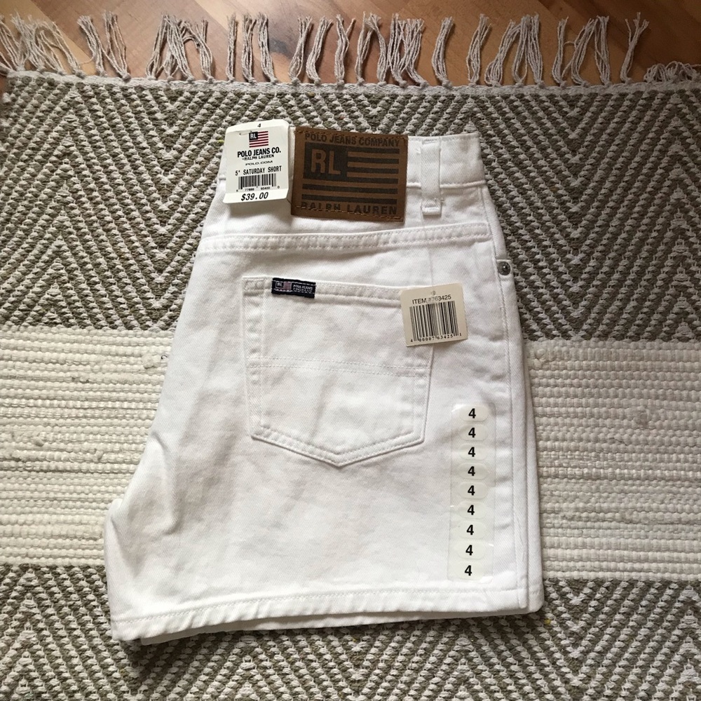 Vintage Ralph Lauren shorts NWT White size 4